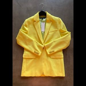 NWT French Connection yellow boyfriend blazer